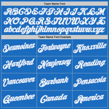 Загрузить изображение в средство просмотра галереи, Custom Blue White-Light Blue Authentic Throwback Basketball Jersey