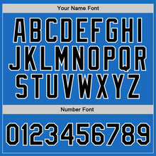 Загрузить изображение в средство просмотра галереи, Custom Blue Black-White Authentic Throwback Basketball Jersey