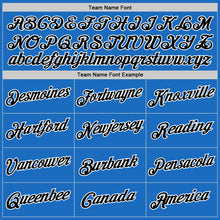 Загрузить изображение в средство просмотра галереи, Custom Blue Black-White Authentic Throwback Basketball Jersey