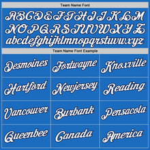 Загрузить изображение в средство просмотра галереи, Custom Blue White-Navy Authentic Throwback Basketball Jersey