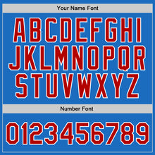 Загрузить изображение в средство просмотра галереи, Custom Blue Red-White Authentic Throwback Basketball Jersey