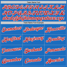 Загрузить изображение в средство просмотра галереи, Custom Blue Red-White Authentic Throwback Basketball Jersey