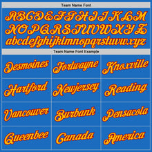 Загрузить изображение в средство просмотра галереи, Custom Blue Gold-Red Authentic Throwback Basketball Jersey