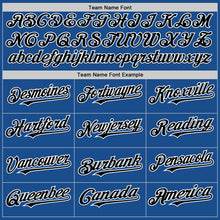 Загрузить изображение в средство просмотра галереи, Custom Blue Black-White Mesh Authentic Throwback Baseball Jersey