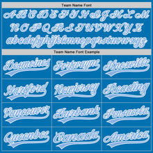 Load image into Gallery viewer, Custom Blue Light Blue-White Authentic Baseball Jersey