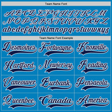 Загрузить изображение в средство просмотра галереи, Custom Blue Navy-White Hockey Lace Neck Jersey