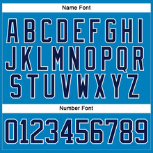 Загрузить изображение в средство просмотра галереи, Custom Blue Navy-White Hockey Lace Neck Jersey