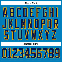 Загрузить изображение в средство просмотра галереи, Custom Blue Navy-Gold Hockey Lace Neck Jersey