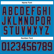 Загрузить изображение в средство просмотра галереи, Custom Blue Navy-Orange Hockey Lace Neck Jersey