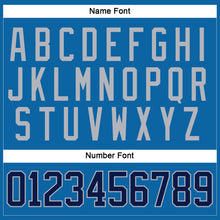 Загрузить изображение в средство просмотра галереи, Custom Blue Navy-Gray Hockey Jersey