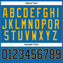 Загрузить изображение в средство просмотра галереи, Custom Blue Navy-Gold Hockey Jersey