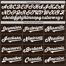 Загрузить изображение в средство просмотра галереи, Custom Brown White Authentic Baseball Jersey