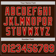 Laden Sie das Bild in den Galerie-Viewer, Custom Brown Red-Cream Authentic Baseball Jersey