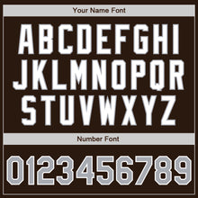 Load image into Gallery viewer, Custom Brown Gray-White Authentic Baseball Jersey