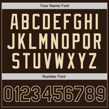 Load image into Gallery viewer, Custom Brown-Cream Authentic Baseball Jersey
