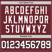 Charger l'image dans la galerie, Custom Burgundy White-Black Authentic Basketball Jersey