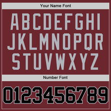 Charger l'image dans la galerie, Custom Burgundy Black-Gray Authentic Basketball Jersey