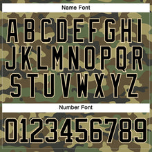 Laden Sie das Bild in den Galerie-Viewer, Custom Camo Black-Cream Salute To Service Hockey Lace Neck Jersey