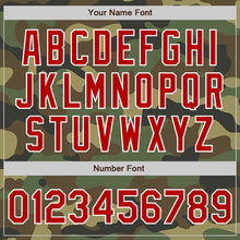 Charger l'image dans la galerie, Custom Camo Red-White Authentic Salute To Service Baseball Jersey