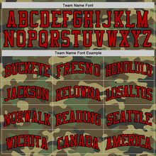 Загрузить изображение в средство просмотра галереи, Custom Camo Red-Black Authentic Salute To Service Basketball Jersey