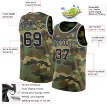 Laden Sie das Bild in den Galerie-Viewer, Custom Camo Black-Gray Authentic Salute To Service Basketball Jersey