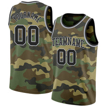 Laden Sie das Bild in den Galerie-Viewer, Custom Camo Black-Gray Authentic Salute To Service Basketball Jersey