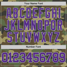 Laden Sie das Bild in den Galerie-Viewer, Custom Camo Purple-Gray Authentic Salute To Service Basketball Jersey