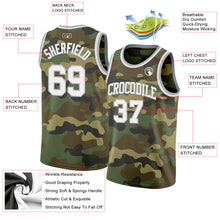 Charger l'image dans la galerie, Custom Camo White-Gray Authentic Salute To Service Basketball Jersey