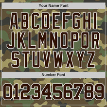 Laden Sie das Bild in den Galerie-Viewer, Custom Camo Brown-White Authentic Salute To Service Basketball Jersey