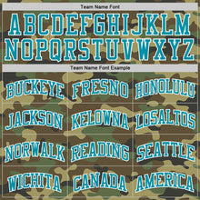 Laden Sie das Bild in den Galerie-Viewer, Custom Camo Teal-White Authentic Salute To Service Basketball Jersey