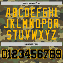 Laden Sie das Bild in den Galerie-Viewer, Custom Camo Black-Gold Authentic Salute To Service Basketball Jersey