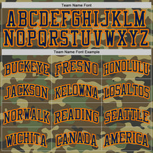 Laden Sie das Bild in den Galerie-Viewer, Custom Camo Navy Gold-Orange Authentic Salute To Service Basketball Jersey