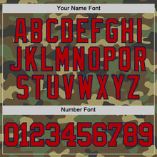 Laden Sie das Bild in den Galerie-Viewer, Custom Camo Red Navy-White Authentic Salute To Service Basketball Jersey