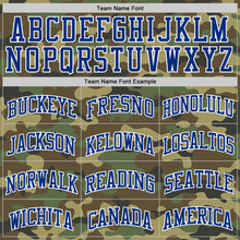 Загрузить изображение в средство просмотра галереи, Custom Camo Royal-White Authentic Salute To Service Basketball Jersey