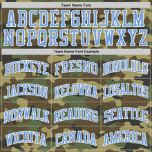 Загрузить изображение в средство просмотра галереи, Custom Camo Light Blue-White Authentic Salute To Service Basketball Jersey