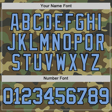 Загрузить изображение в средство просмотра галереи, Custom Camo Light Blue Black-White Authentic Salute To Service Basketball Jersey