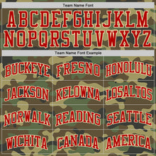 Laden Sie das Bild in den Galerie-Viewer, Custom Camo Red-Cream Authentic Salute To Service Basketball Jersey