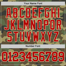 Laden Sie das Bild in den Galerie-Viewer, Custom Camo Red-Cream Authentic Salute To Service Basketball Jersey