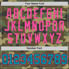 Загрузить изображение в средство просмотра галереи, Custom Camo Teal Black-Pink Authentic Salute To Service Basketball Jersey