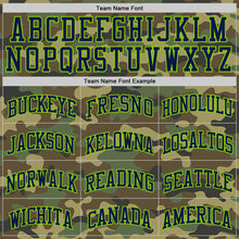 Laden Sie das Bild in den Galerie-Viewer, Custom Camo Navy-Neon Green Authentic Salute To Service Basketball Jersey