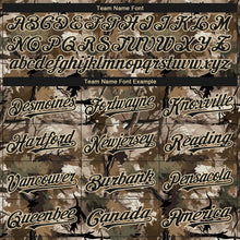 Charger l'image dans la galerie, Custom Camo Black-Cream 3D Woodland Camo Authentic Salute To Service Baseball Jersey
