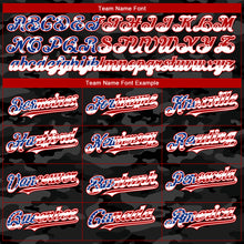 Charger l'image dans la galerie, Custom Camo USA Flag White-Red 3D Authentic Salute To Service Baseball Jersey