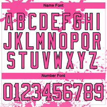 Загрузить изображение в средство просмотра галереи, Custom Camo Pink Black-White Splash Hockey Lace Neck Jersey