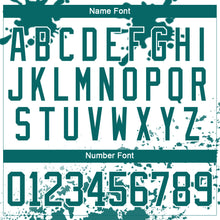 Загрузить изображение в средство просмотра галереи, Custom Camo Teal Black-White Splash Hockey Lace Neck Jersey