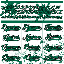 Загрузить изображение в средство просмотра галереи, Custom Camo Kelly Green Black-White Splash Hockey Lace Neck Jersey