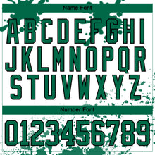 Загрузить изображение в средство просмотра галереи, Custom Camo Kelly Green Black-White Splash Hockey Lace Neck Jersey