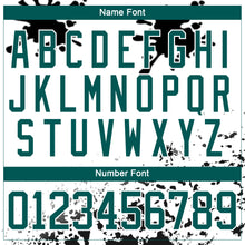Laden Sie das Bild in den Galerie-Viewer, Custom Camo Midnight Green Black-White Splash Hockey Lace Neck Jersey