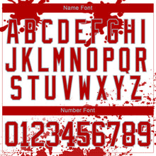 Laden Sie das Bild in den Galerie-Viewer, Custom Camo Red Black Gray-White Splash Hockey Lace Neck Jersey