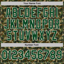 Charger l'image dans la galerie, Custom Camo Green-White Woodland Digital Camouflage Pixel Salute To Service Performance T-Shirt