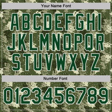 Charger l'image dans la galerie, Custom Camo Green-White Woodland Forest Digital Camouflage Pixel Salute To Service Performance T-Shirt